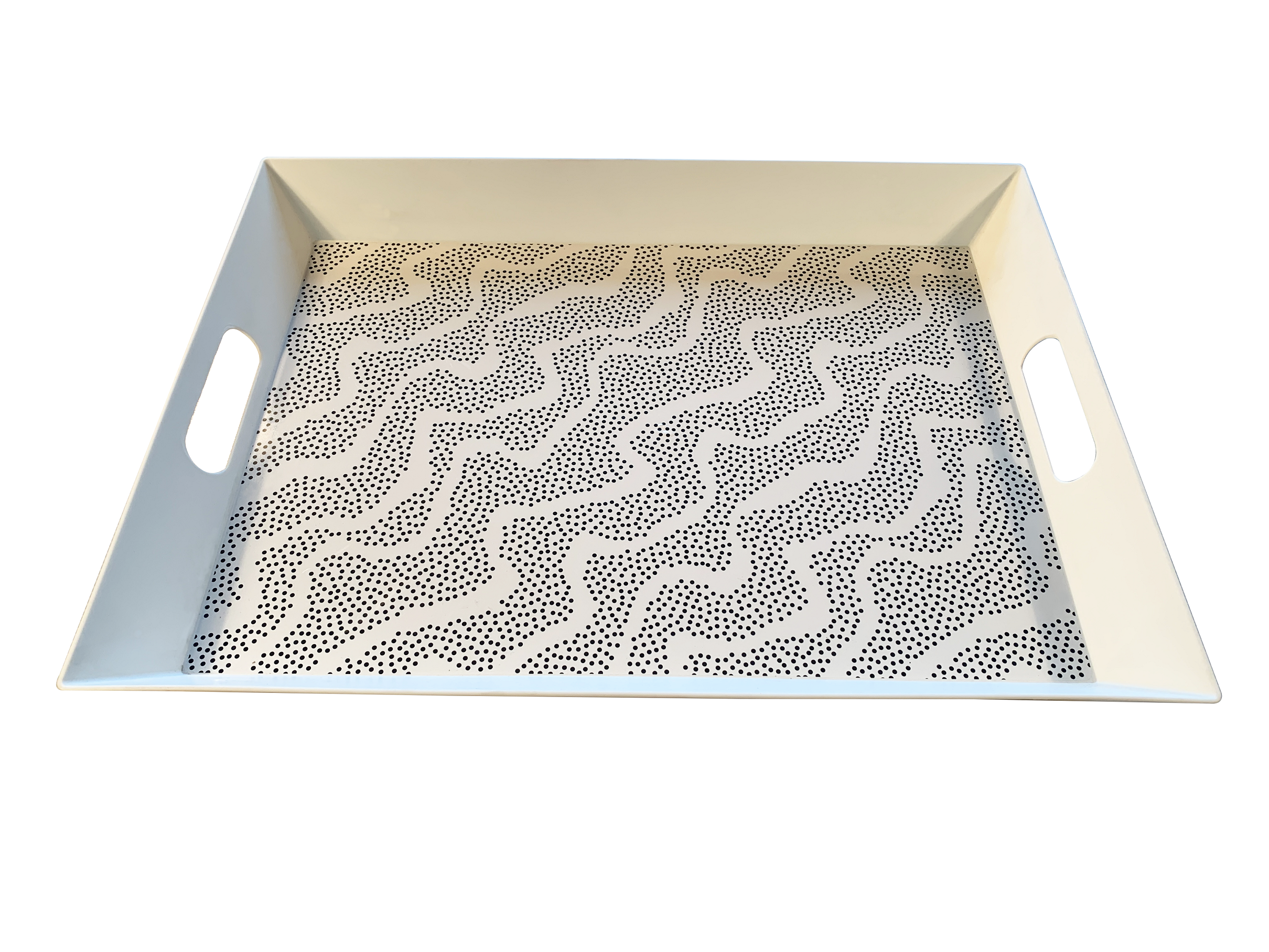 PP Serving Tray with decoration